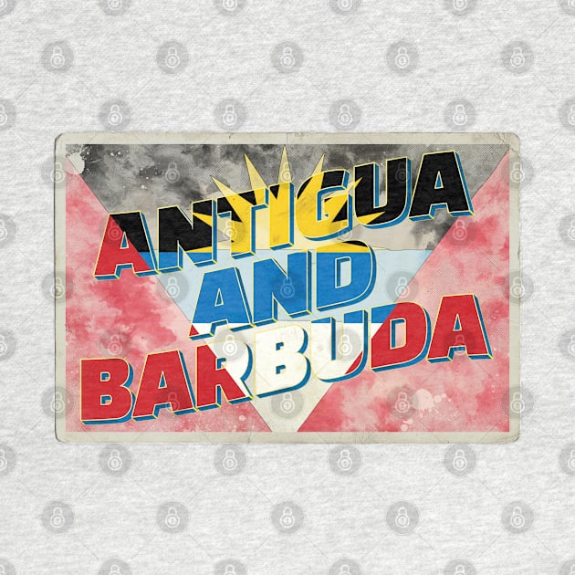 Antigua and Barbuda Vintage style retro souvenir by DesignerPropo
